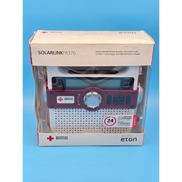 ETON Solarlink FR370 Portable Emergency Preparedness Radio with SAME Tec - Picture 1 of 2